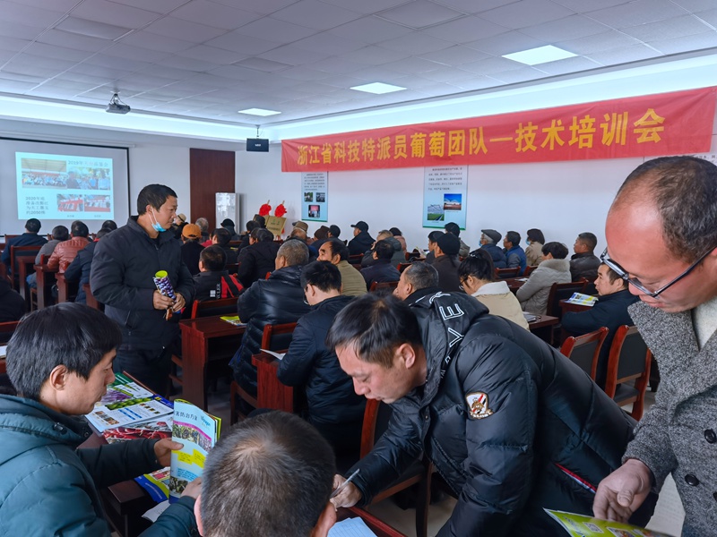 浦江浙農(nóng)組織開(kāi)展&ldquo;天工墨玉&rdquo;葡萄冬季修剪現(xiàn)場(chǎng)培訓(xùn)會(huì)